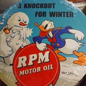 RPM Motor Oil metal sign 14"